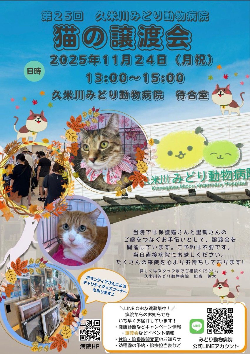 今週末は三連休❣️
またたび家は計4箇所で #譲渡会 やります❣️
※詳細はチラシを参照ください

「赤い糸強化月間」もラストクールです
ご縁を待ってるかわい仔ちゃんたちが
各所で頑張りますので
ぜひ会いに来てください💕
下僕も待ってます笑

#またたび家 #保護猫 
#拡散希望RPご協力お願い致します