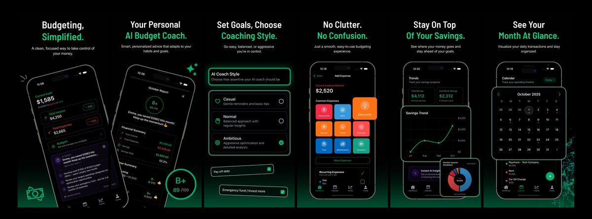 danincommand's tweet image. Tired of budgeting apps that feel overwhelming?
I built Flow to be the opposite—simple, dark-themed, and guided by an AI budget coach.

Check it out: flowbudgetapp.com