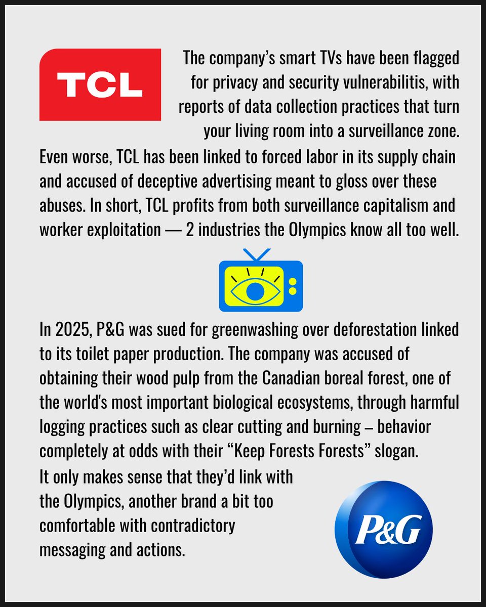 NOlympicsLA's tweet image. Fair Games LA and the Starbucks Workers Union recently posted that Starbucks hasn’t “earned the privilege” of being an Olympic sponsor, given the company’s well-documented union-busting practices. It’s clear to us that they align perfectly