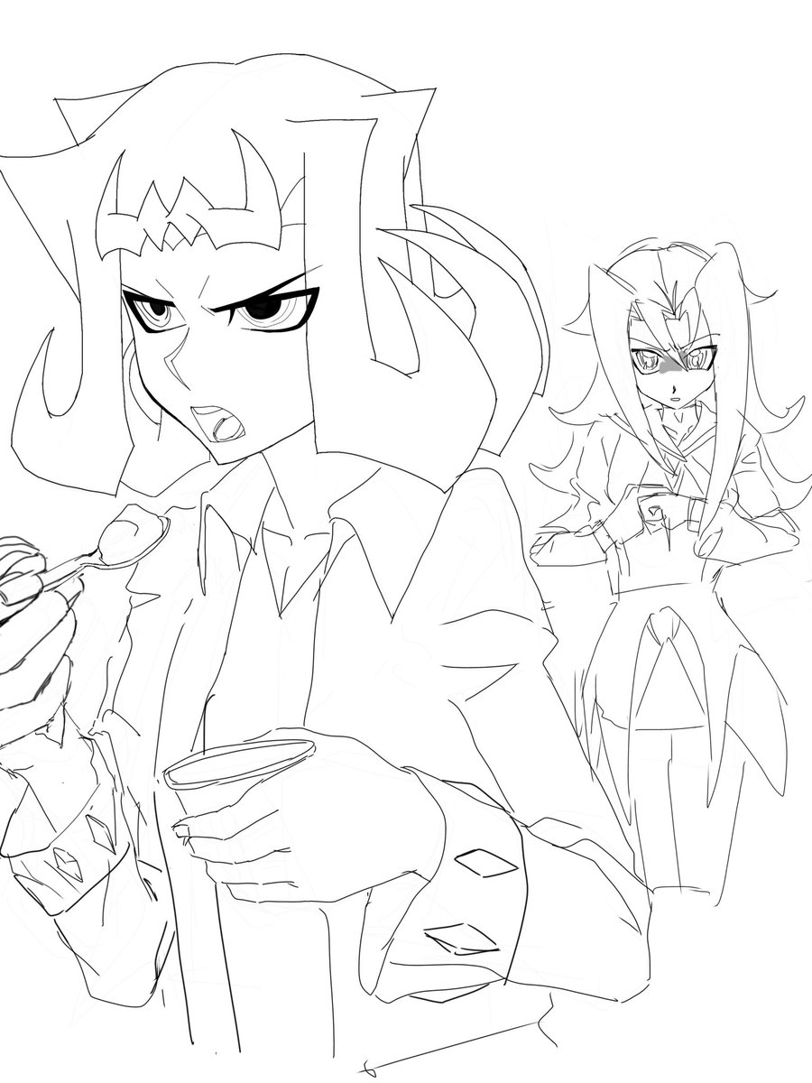 tibityan3's tweet image. りお様のアイスを勝手に食べるシャークさん