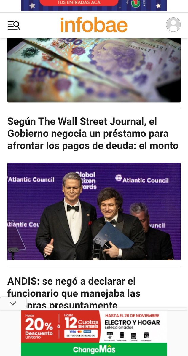 Es la Noticia más importante de los últimos 3 meses. Le permitió al gobierno no hacer un papelón en las elecciones. Clarín y Nación hasta esta hora no la cuentan (estarán evaluando como decirlo), e Infobae, la pone así de confusa y no dice en título que voltearon los 20 mil palos