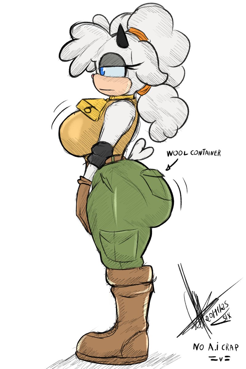 Colored Sketch for <a href="/pulsezero8201/">Dashverse</a> 
Lanolin doing the Thing! :D