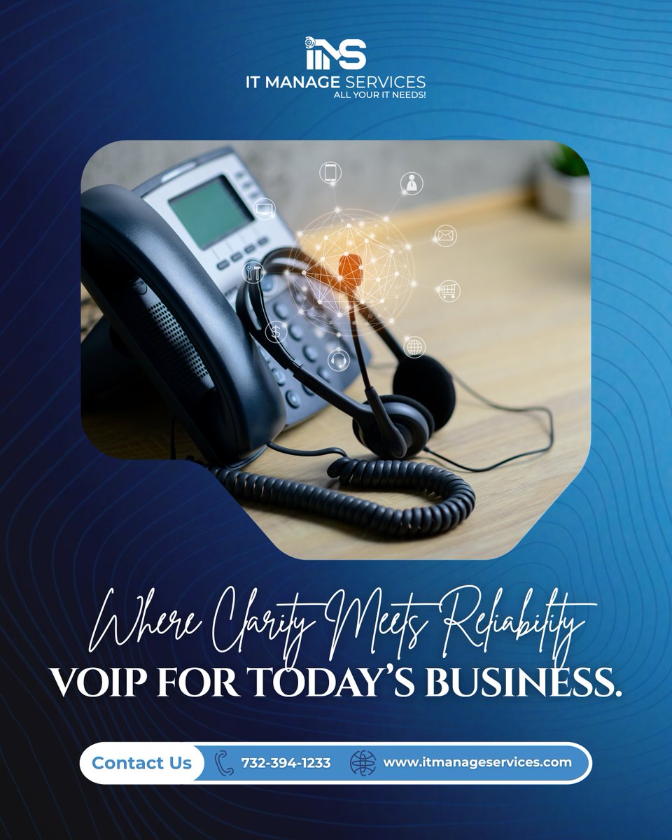 ItmsNJ's tweet image. Experience clearer, smarter, and more reliable communication with our VoIP solutions.

732-394-1233
itmanageservices.com

#VoIP #VoIPSolutions #BusinessCommunication #ITServices #ManagedIT #UnifiedCommunications #CloudPhoneSystem #BusinessPhone #TechSolutions
