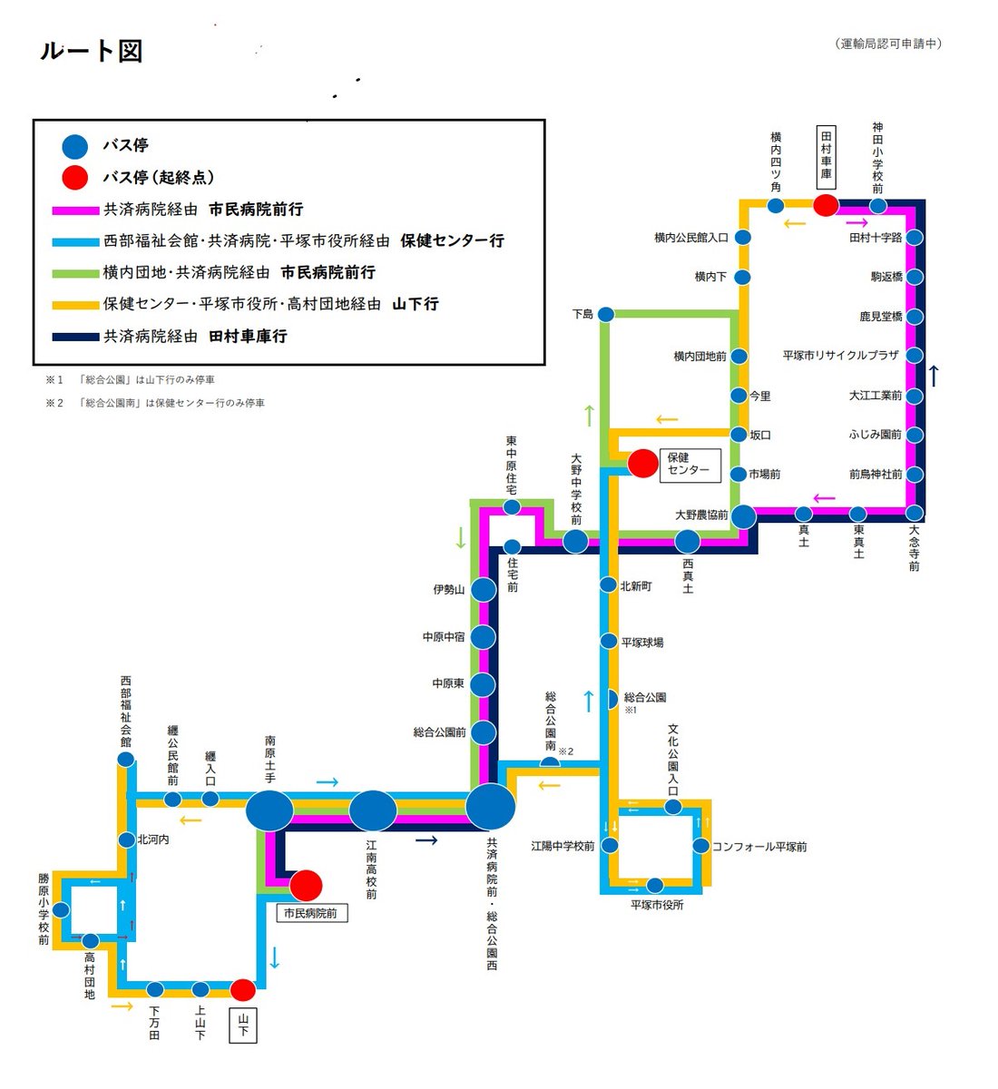 令和7年12月1日から、平塚市が運行していたシャトルバスが新たに「平塚