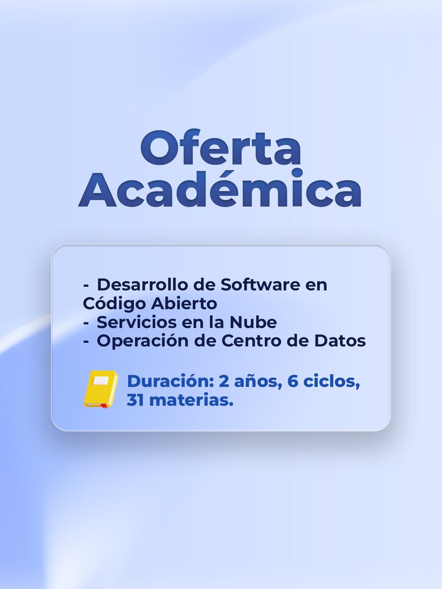 Innovacion_SV's tweet photo. 📢 Convocatoria TSU 01-2026 – ESIT
Formación superior gratuita en tecnología para talento salvadoreño.
Aplicá y construí tu futuro profesional.
Para más información: https://t.co/GEfgKqxHSL https://t.co/FSp9lykRWZ