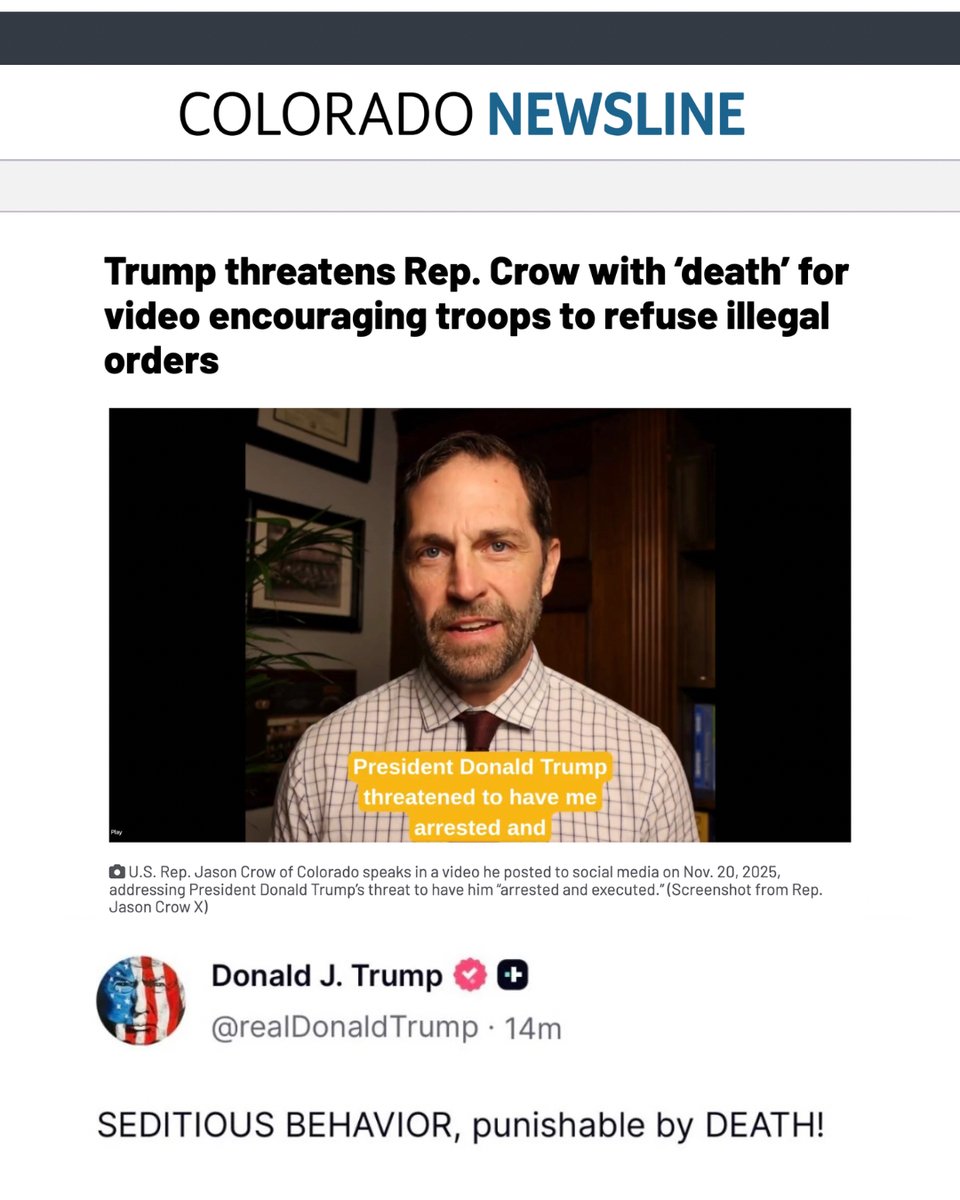 GovofCO's tweet image. This kind of violent language is unacceptable and irresponsible for anyone to use including the President. Now is the time to lower, not raise the temperature, and it is deeply alarming to see this rhetoric coming from the White House.
ow.ly/n7Xz50Xvbby