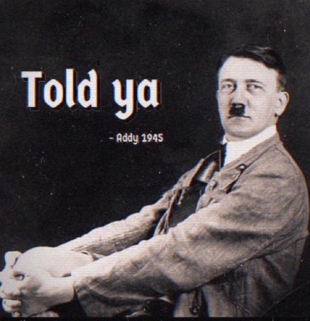 Hitler looking down on us as we go through the Epstein files looking for jews that have been raping our kids and blackmailing our politicians…