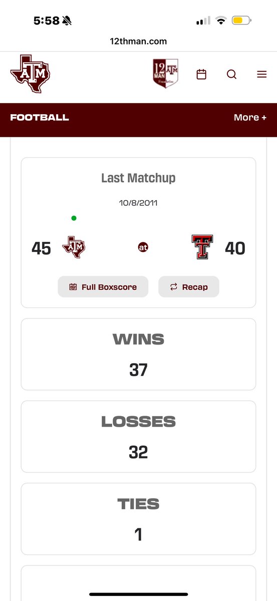 beingfrancake's tweet image. Surely Tech must have the all-time record lead over a team they’re calling “lil bro,” right? No. Well, they must have at least won the most recent matchup, then? Oh….😱🫣