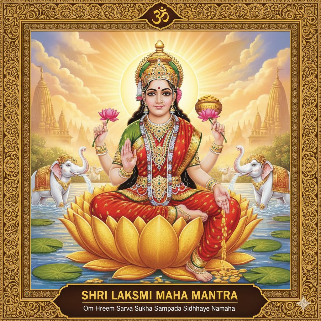 शुक्रवार का पावन दिवस, माँ लक्ष्मी की आराधना को समर्पित।
जिन पर उनकी कृपा बरसती है, जीवन में अंधकार कभी ठहर नहीं पाता।
माँ का आशीष घर-परिवार में सुख, संपन्नता और शांति लाता है…
हे माँ, सदैव अपनी कृपा दृष्टि बनाए रखना।

“ॐ श्रीं महालक्ष्म्यै नमः।”