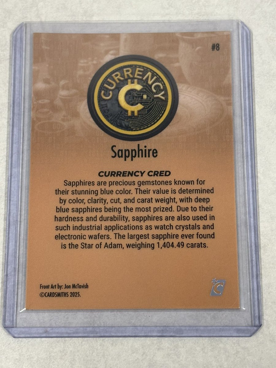 DanielW40094974's tweet image. I pulled an unnumbered Imperial Topaz Sapphire! 🏴‍☠️💚