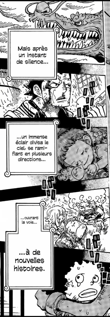 XebecDpiece's tweet photo. Après la mort vient la naissance. La fin d'une ère, d'une génération. La relève naissante commencera à créer sa propre histoire, suivre son propre chemin.

Cette planche de Oda est trop poétique.🖤

#onepiece1166 https://t.co/frruFuhoml