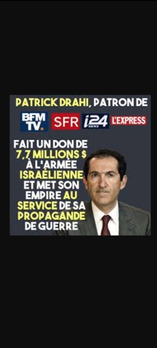 LeonDev1's tweet image. La plus grande menace pour la France ce sont les sionistes kahanistes comme toi, Netanyahu, Meyer, Zemmour, le crif, Elnet, cnews, i24 Drahi, jdd, V.A, Frontières, etc!
Vive la France libre!!!