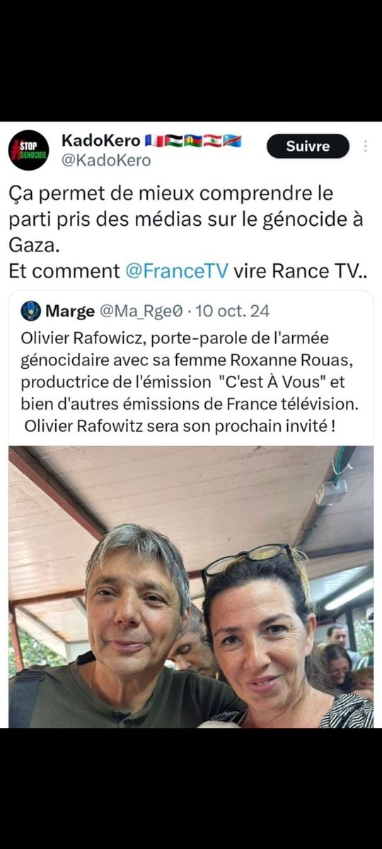 LeonDev1's tweet image. La plus grande menace pour la France ce sont les sionistes kahanistes comme toi, Netanyahu, Meyer, Zemmour, le crif, Elnet, cnews, i24 Drahi, jdd, V.A, Frontières, etc!
Vive la France libre!!!