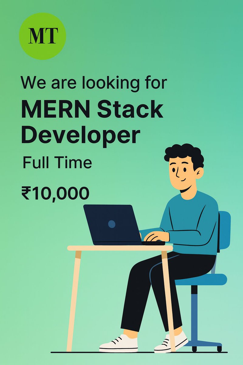 TechMinimalists's tweet photo. Hiring: MERN + Next.js Developer (Full Time)
Salary: ₹10,000/month
“Opportunities don’t happen. You create them.” — Chris GrosserSend 
CV → hi@minimalisticTechnology.com
#Hiring #Nextjs #MERN #DeveloperJobs https://t.co/e1GpLdJsvB