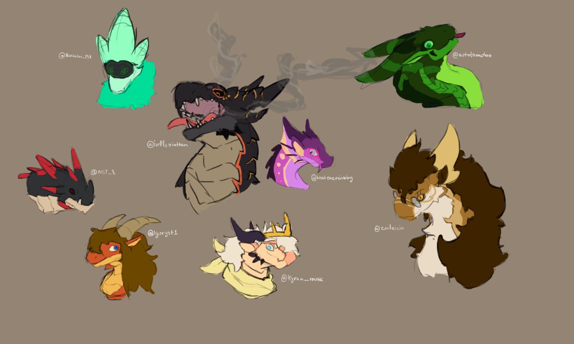 minosthedragon's tweet image. quick sketches