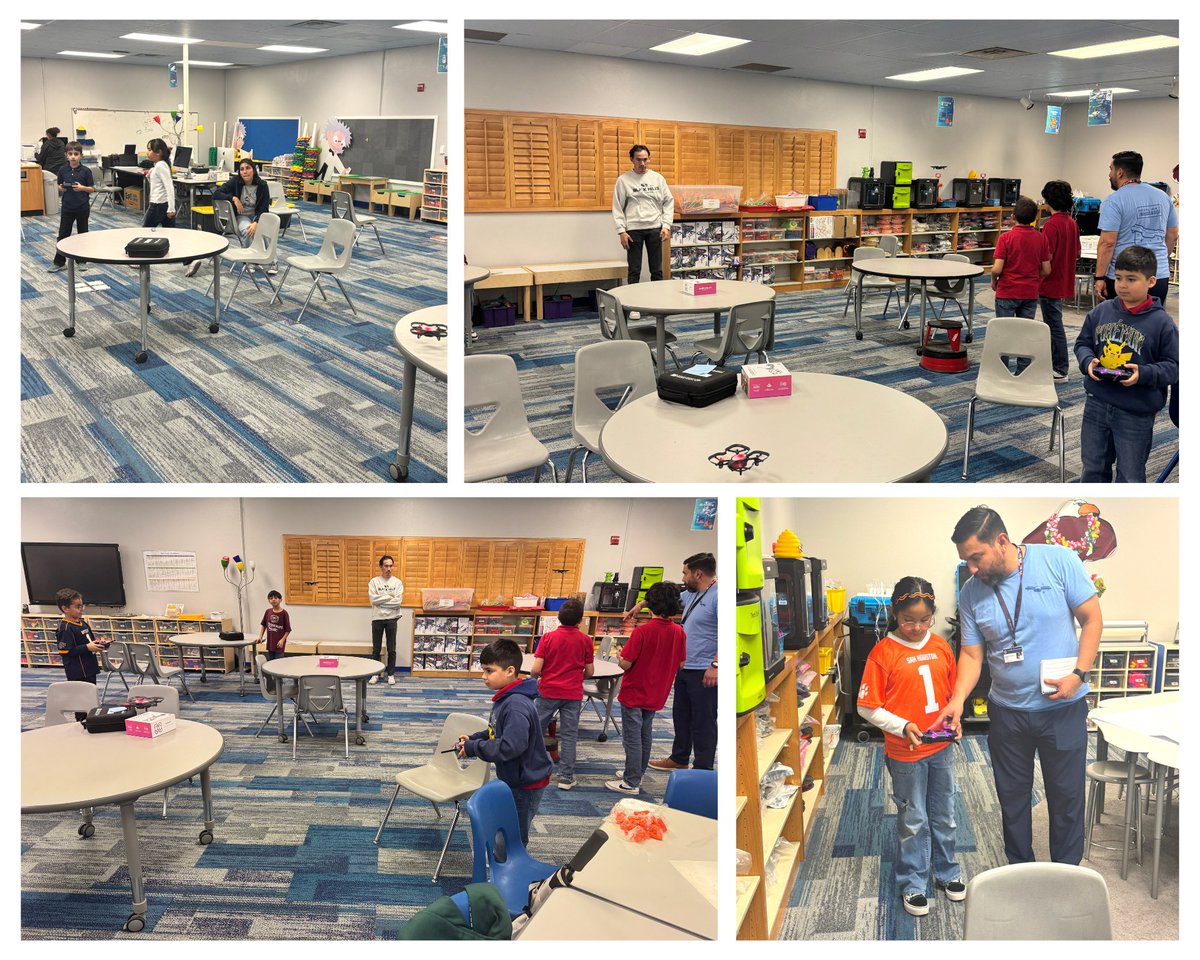 EdTech_ObeOne's tweet image. Our first Elementary Drone Club meeting at FME was nothing but fun. Students got to pilot their @Robolinkinc CoDrone Edu's for the first time. At the end we ended with an obstacle course competition. 👀Plenty of potential! Can't wait for our next meeting! #WeAreClintDrones