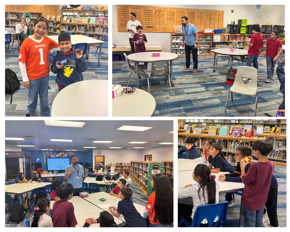 EdTech_ObeOne's tweet image. Our first Elementary Drone Club meeting at FME was nothing but fun. Students got to pilot their @Robolinkinc CoDrone Edu's for the first time. At the end we ended with an obstacle course competition. 👀Plenty of potential! Can't wait for our next meeting! #WeAreClintDrones