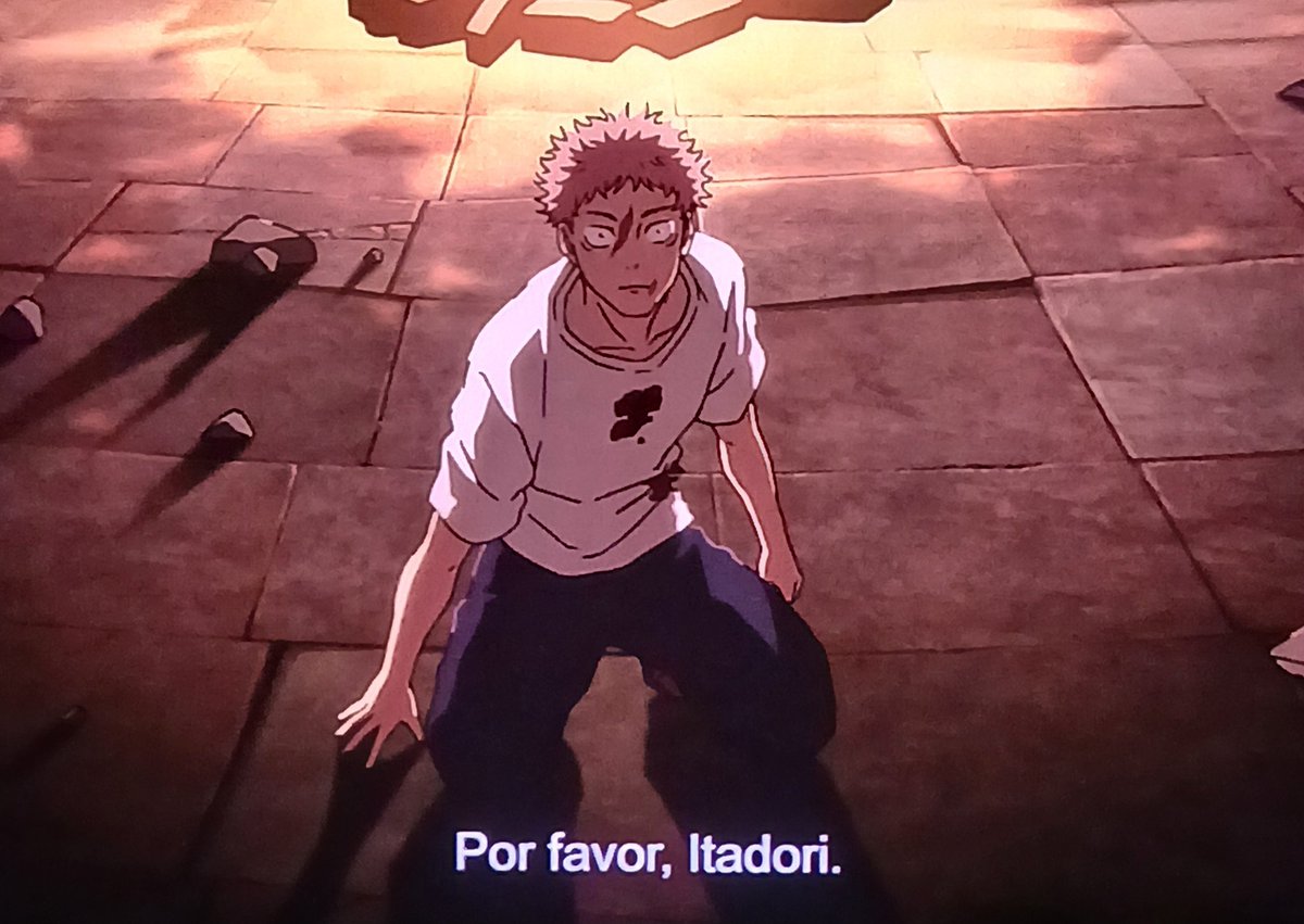 "Olá Satoru"
"Comece me salvando"

Eba paguei para ver dementação no cinema :D