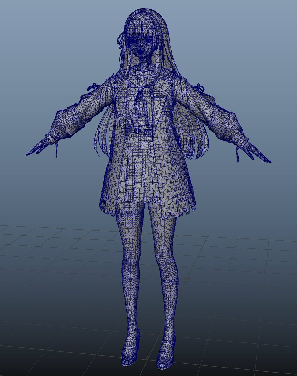 h1i9r8o1's tweet photo. 中国のゲームは３Dモデルが公式で公開されているのがよいですね。

メッシュがきれいすぎて、めちゃくちゃ参考になります
PBRテクスチャ入っていて太っ腹。

しばらくモデルを眺めて勉強しよう