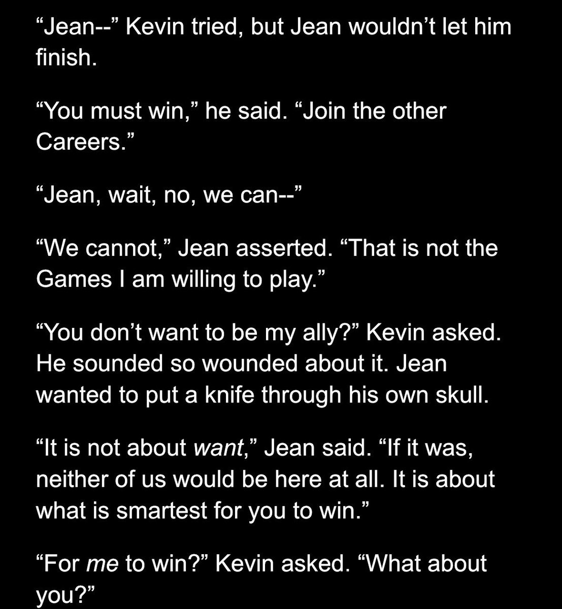 happy kevjean thursday have another wip from my hunger games au