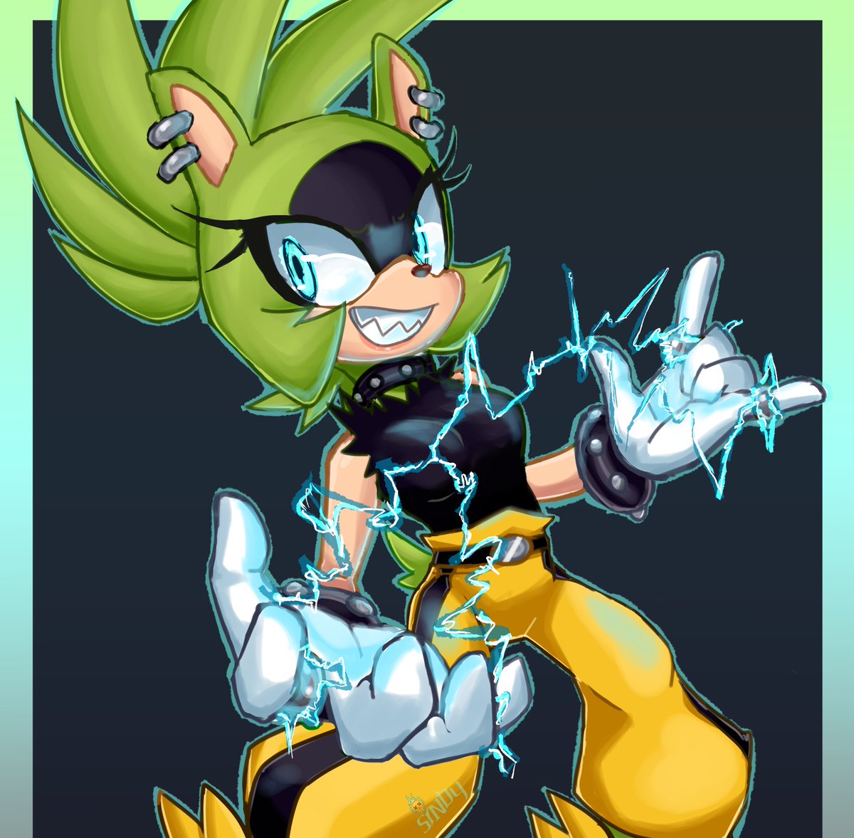 EVOSUART's tweet image. First time drawing Surge, I&apos;ve wanted to for a long time!

It wasn&apos;t too ⚡️shocking⚡️ to discover I&apos;d love drawing her. 
Ba-dum-tis.... 🥁💀
#SurgeTheTenrec #idw