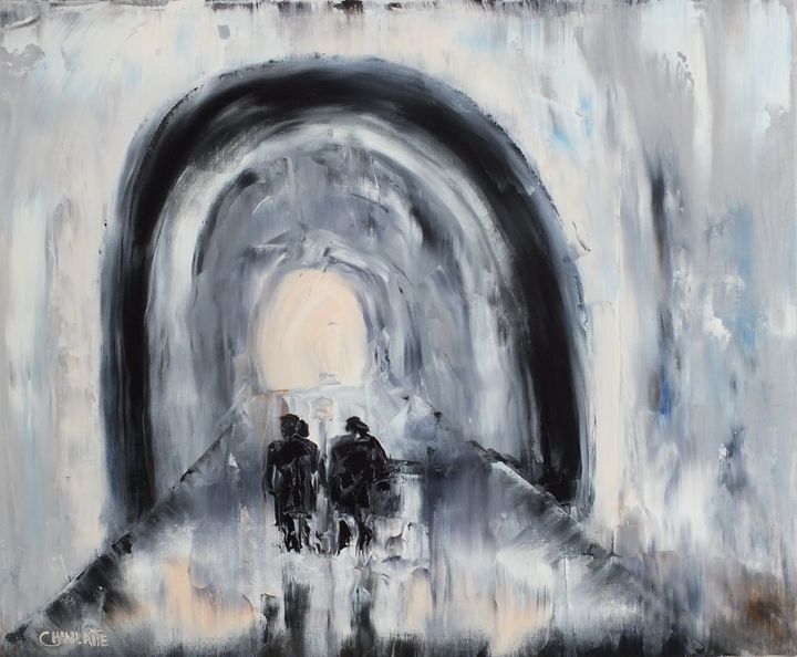 Art of the Day! "Light at the end of the Tunnel". Buy at: ArtPal.com/machanlatte?i=…