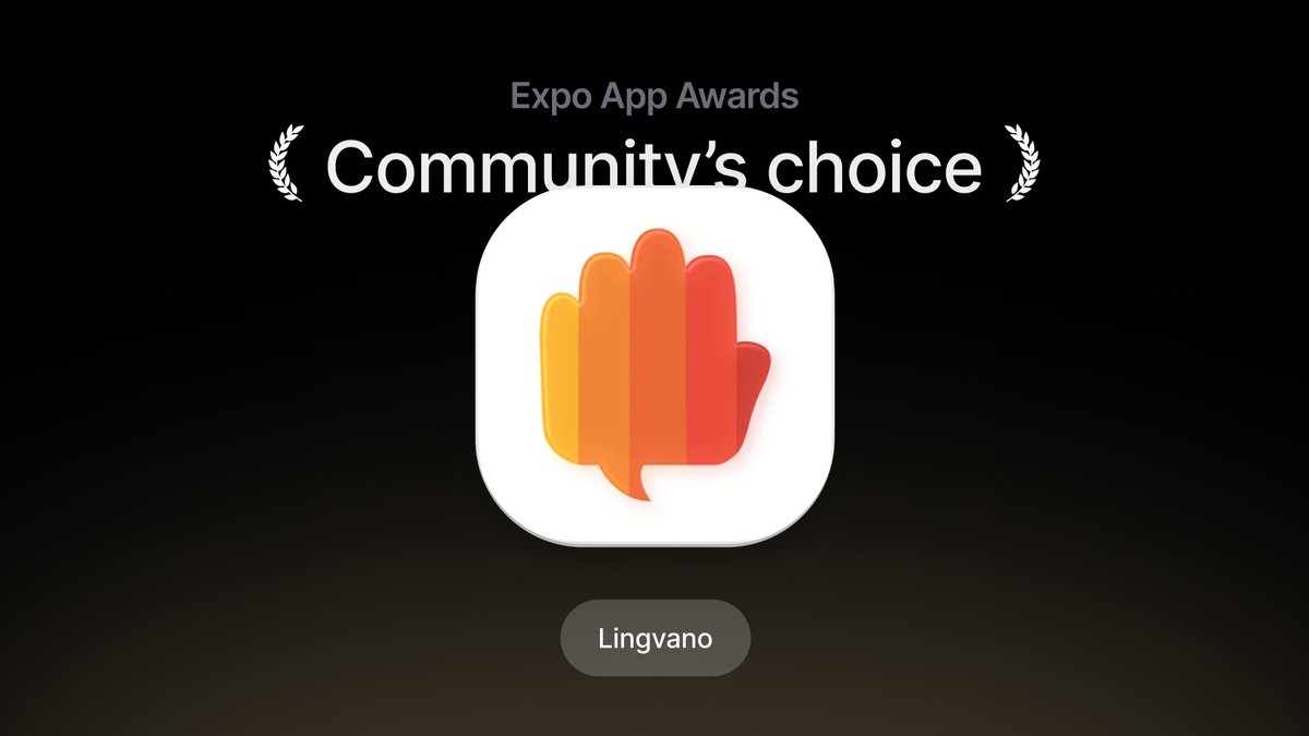 expo's tweet image. ✌️We&apos;ll spend the next few days highlighting and congratulating the winners of the Expo Awards. 

And we&apos;ll begin with the winner chosen by the community across polls on 𝕏, @LinkedIn, and @discord: Lingvano

You can find a link to the app below ↓. Here are a few technical…