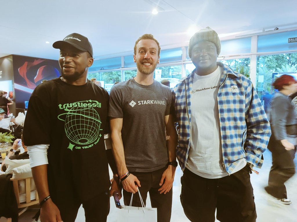 scarfacedoteth's tweet image. The @StarknetFndn  has been an incredible supporter of what we’re building at Blockfuse Labs across Africa, from developer bootcamps to community events.

Pulled up at #StarkConnect today, powered by @StarknetFndn, @StarkWareLtd and the wider ecosystem. A full-day playground of…