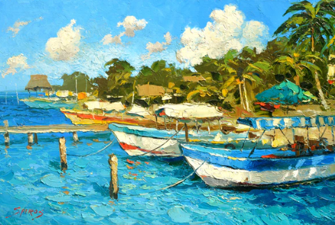 dmitryspiros's tweet image. Crystal waters, bright skies, and lush palms painted in glowing tropical color.
 40% OFF — Limited Edition, today only! Grab it in our shop:
dmitryspirosart.com/es/products/th…