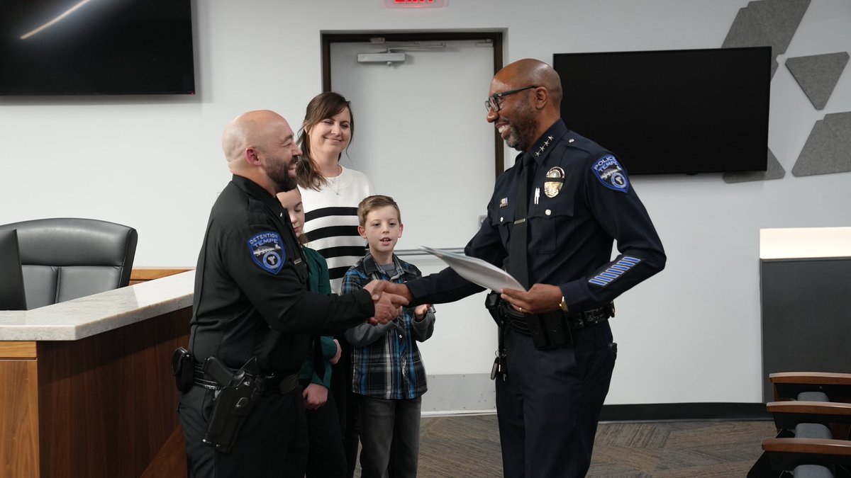 Welcome to the team, Lieutenant Whitworth.

Today, we had the honor of swearing in our new Detention Lieutenant, Andrew Whitworth. We are grateful to have his experience, professionalism, and leadership joining the <a href="/TempePolice/">Tempe Police Department</a> . His commitment to service and the safety of our