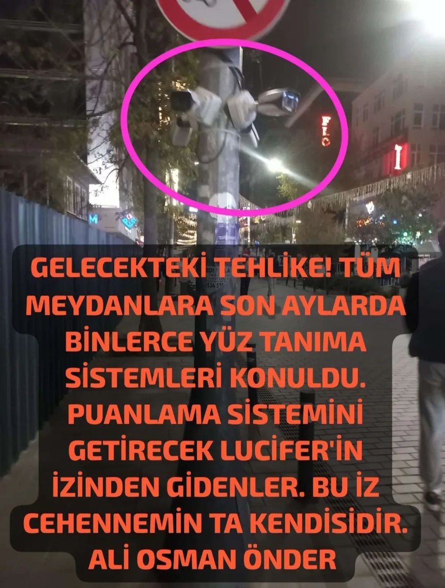 Çoğu insanın dikkatini çekmemiştir. Dijital bir hapishaneye dönüşmek üzereyiz. Şu an şehir meydanlarına mantar gibi caddelere yüz tanıma sistemleri konuluyor. Yapay zeka davranış ve sisteme aykırılığı bu şekilde tespit edecek. Asıl gaye suçluyu mu tespit etmek? Elbette hayır.