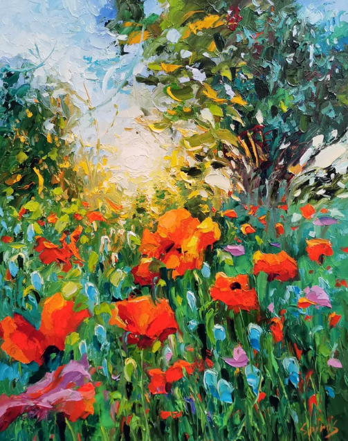dmitryspiros's tweet image. Bold petals, lively colors, and modern texture come together in this vibrant flower painting. Grab it in our shop:
singulart.com/en/artworks/dm…