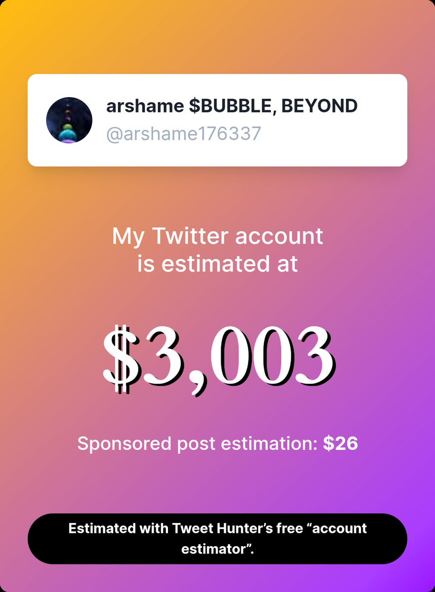 arshame $BUBBLE, BEYOND (@arshame176337) on Twitter photo 
