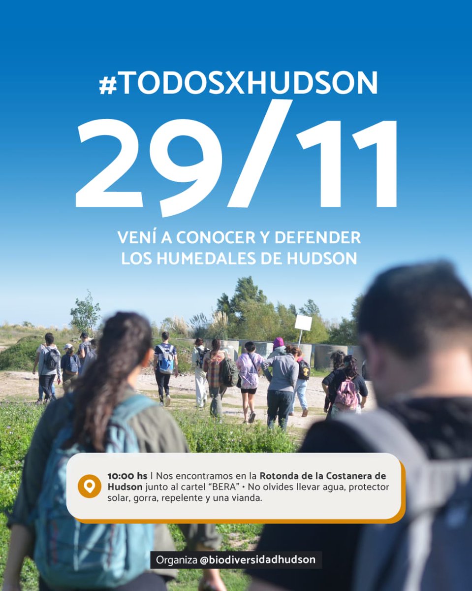 Hudsonista's tweet image. El 29 hacemos salida de visibilización, para dar a conocer lo que tenemos en la Costa de Hudson y la importancia de este pedacito de selva marginal de la costa bonaerense.

#Berazategui #Hudson