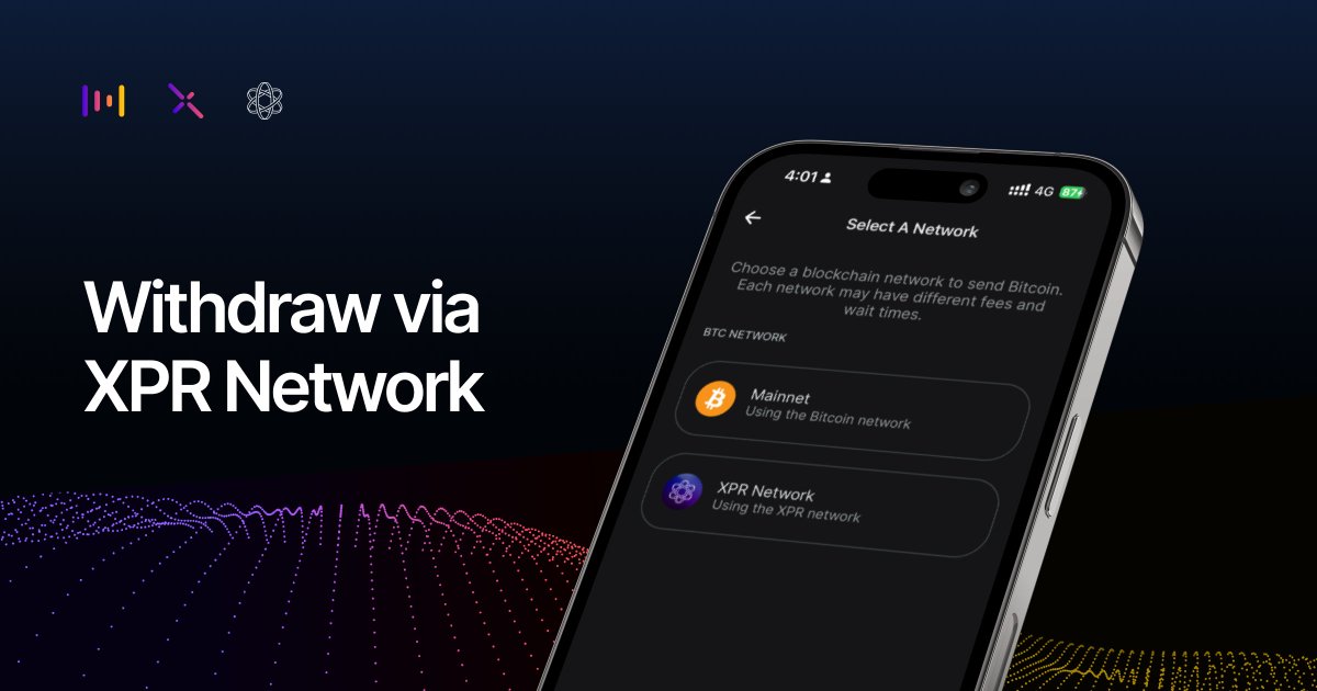 metalpaysme's tweet image. Metal Pay → Metal X DeFi

It&apos;s easy to start lending, trading and compounding your favorite digital assets on the @MetalXApp with support for withdrawals via the @XPRNetwork ⚛️