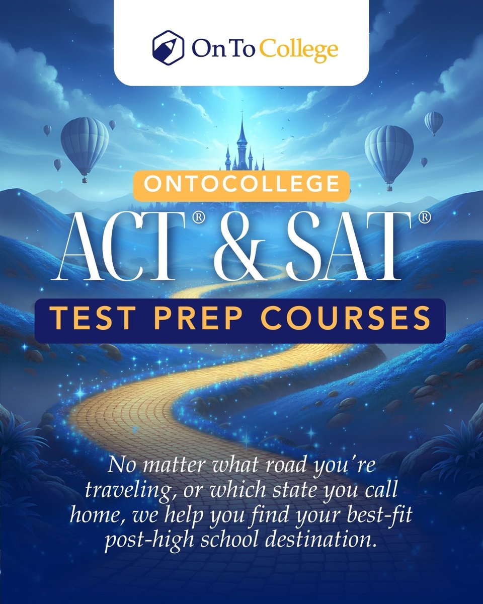 OnToCollege's tweet image. With the Wicked movie dropping tomorrow, we’re taking a page from the yellow brick road. No matter which path you choose, let strong ACT® &amp;amp; SAT® scores help you land at your best-fit college. 
#OnToCollege #ACTPrep #SATPrep #TestPrep #CollegeReady #FutureStartsHere #WickedMovie