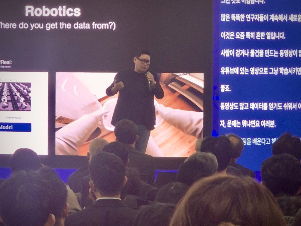 DennisHongRobot's tweet image. Keynote talk at the 1st International Physical AI Forum in Seoul! It was packed with audience standing in the back… That was fun!

#PhysicalAI #robotics 🤖
