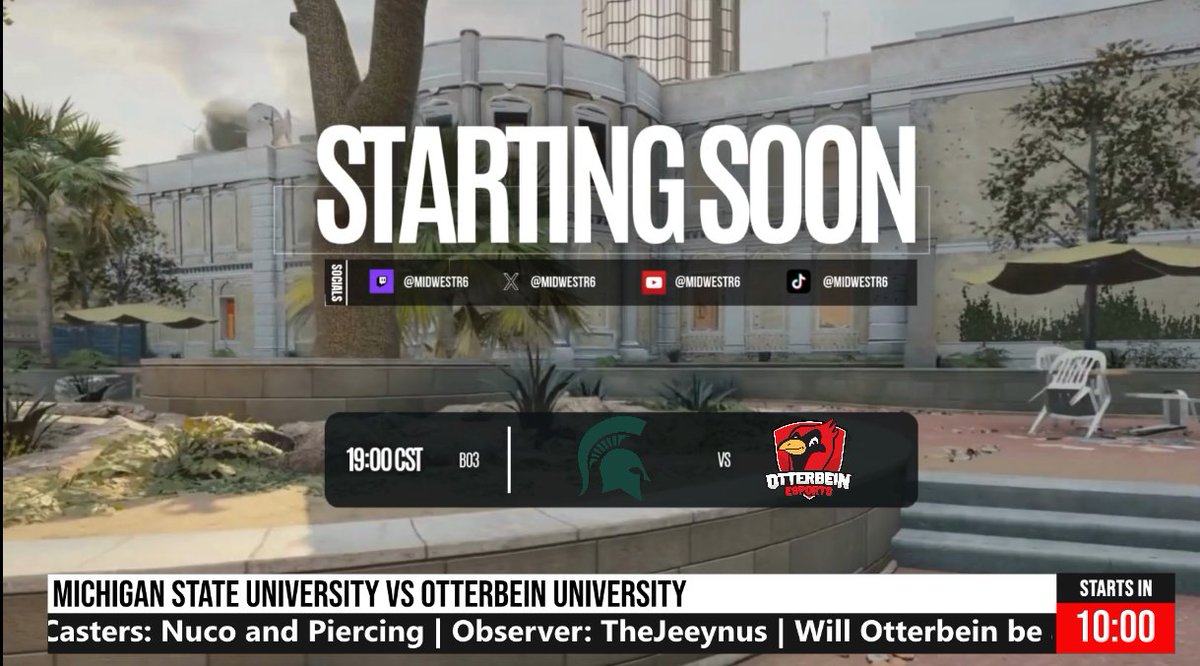 YEAH, THATS RIGHT IM BACK! I'm a man of my word. Want to see my return to casting? Check out MWR6 on Twitch (ttv/midwestr6) <a href="/MidwestR6/">MidwestR6</a> 

MSU Vs. Otterbein University Playoffs Round 2