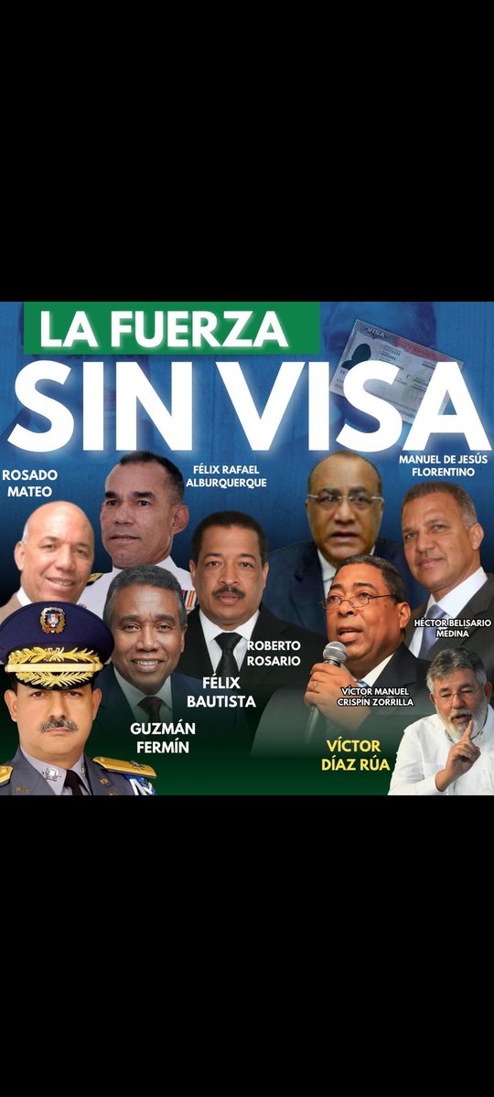 de_lacru12's tweet photo. Aquí están los que tanto critican al PRM y ninguno pueden salir del país #LaFuersaSinVisa https://t.co/h8edTagXg5