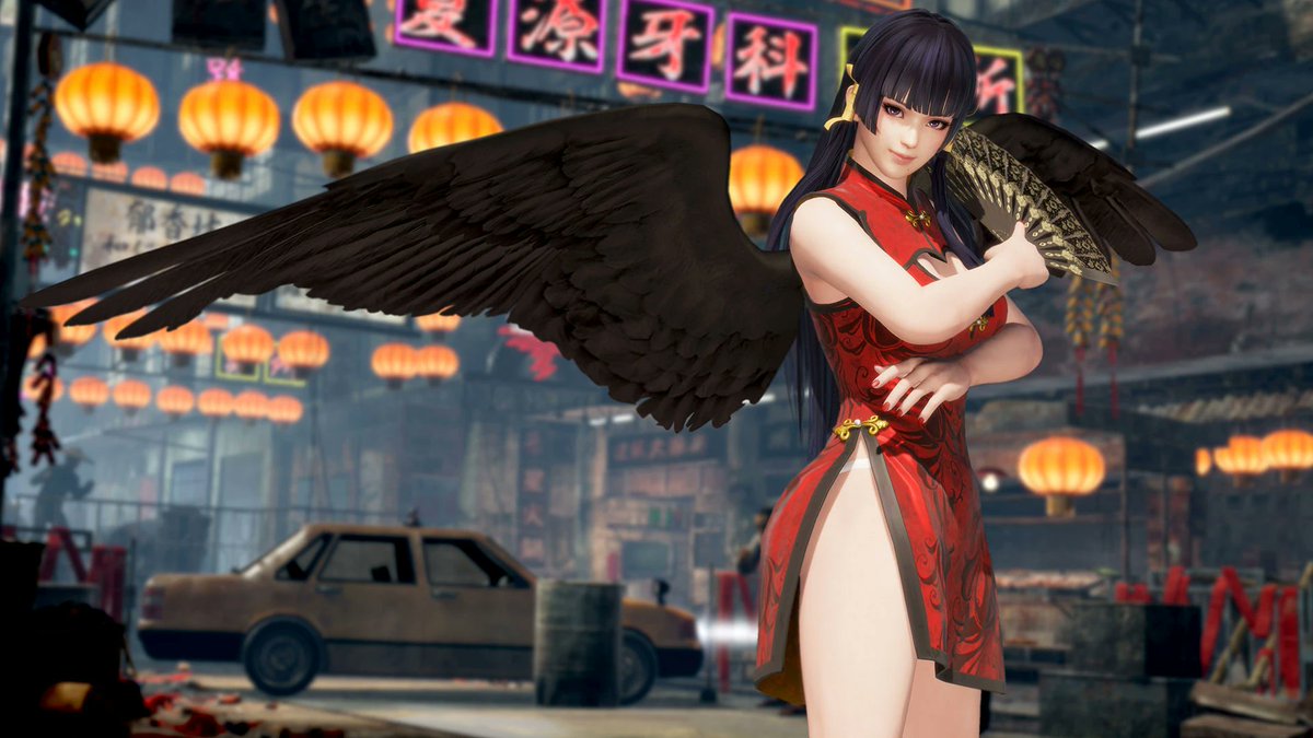 the fighting game girl of the day is   
  nyotengu ♡ dead or alive