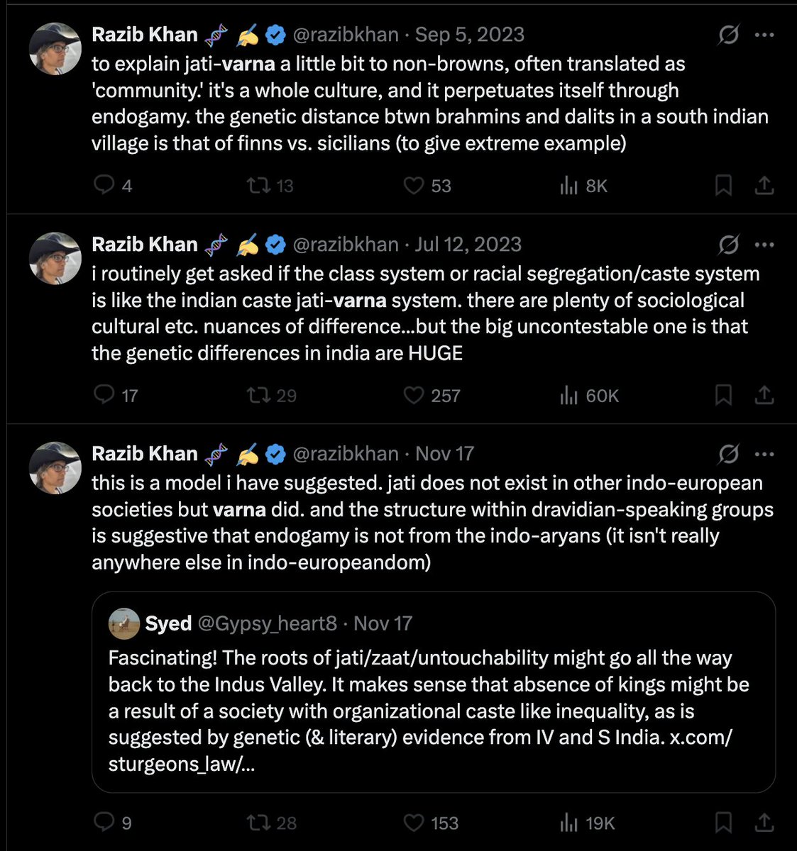 Eu havia me esquecido disso. A conquista mais importante da Índia *de fato* levou a uma espécie de assimilação. Mas teri