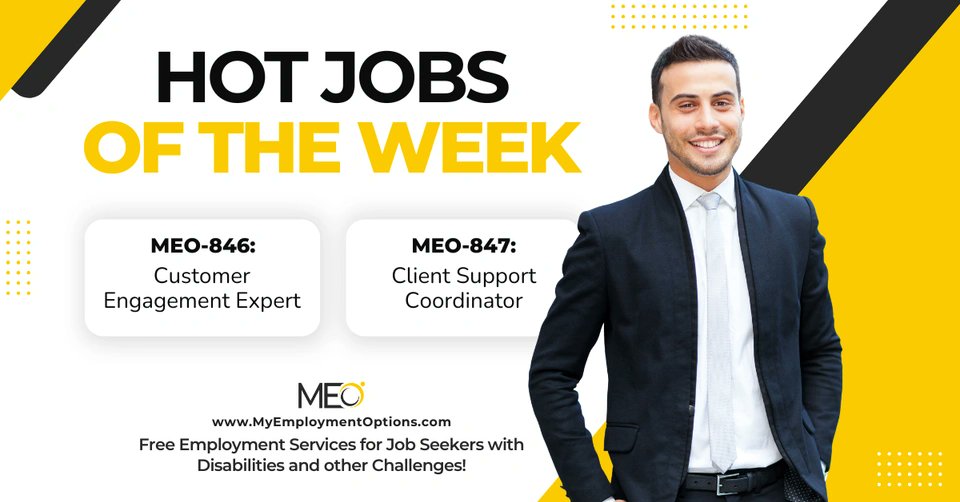 Check out this week’s #HotJobs to find your next job opportunity: mailchi.mp/fe5dc0924931/t…

✅ Customer Engagement Expert (MEO-846)
✅ Client Support Coordinator (MEO-847)

Click the link above to apply or find out more about our free employment and benefit counseling services.