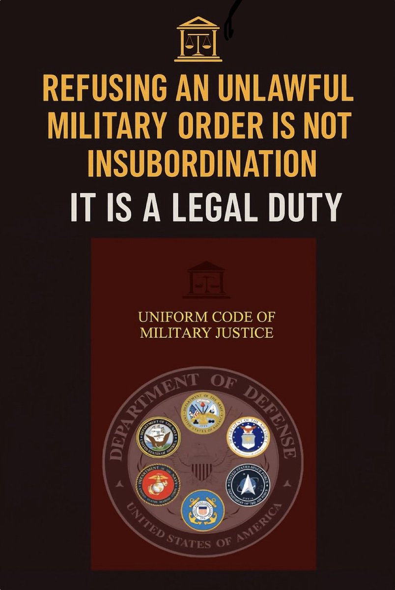 JFDSFla's tweet photo. #UniformCodeOfMilitaryJustice https://t.co/TVdQFRFKn4
