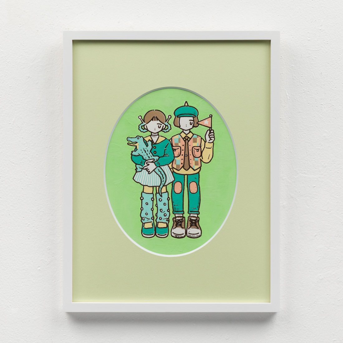 ondo_creative's tweet photo. 【GALLERY｜@ondo_creative／ONLINE STORE】

＼NEW／
ondoオンラインストアにて、現在ギャラリーで開催中のあんのん個展『unknown people』の展示作品の一部の販売がスタートしました。
キュートな色合いで描かれるあんのんさんの作品世界を、ぜひご覧ください。

遠方の方や会期中のご来場が難しい方も、ぜひこちらでお楽しみいただけますと幸いです◎

●ondoオンラインストア（あんのん）
→https://t.co/E9qMfj1sCf