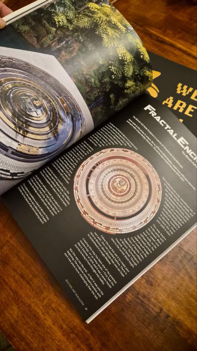 asanoha_gold's tweet image. The world’s first Bitcoin Art Magazine ⚡️

@BitcoinArtMag 
@FractalEncrypt 

Collectors edition gold foil parallel /210