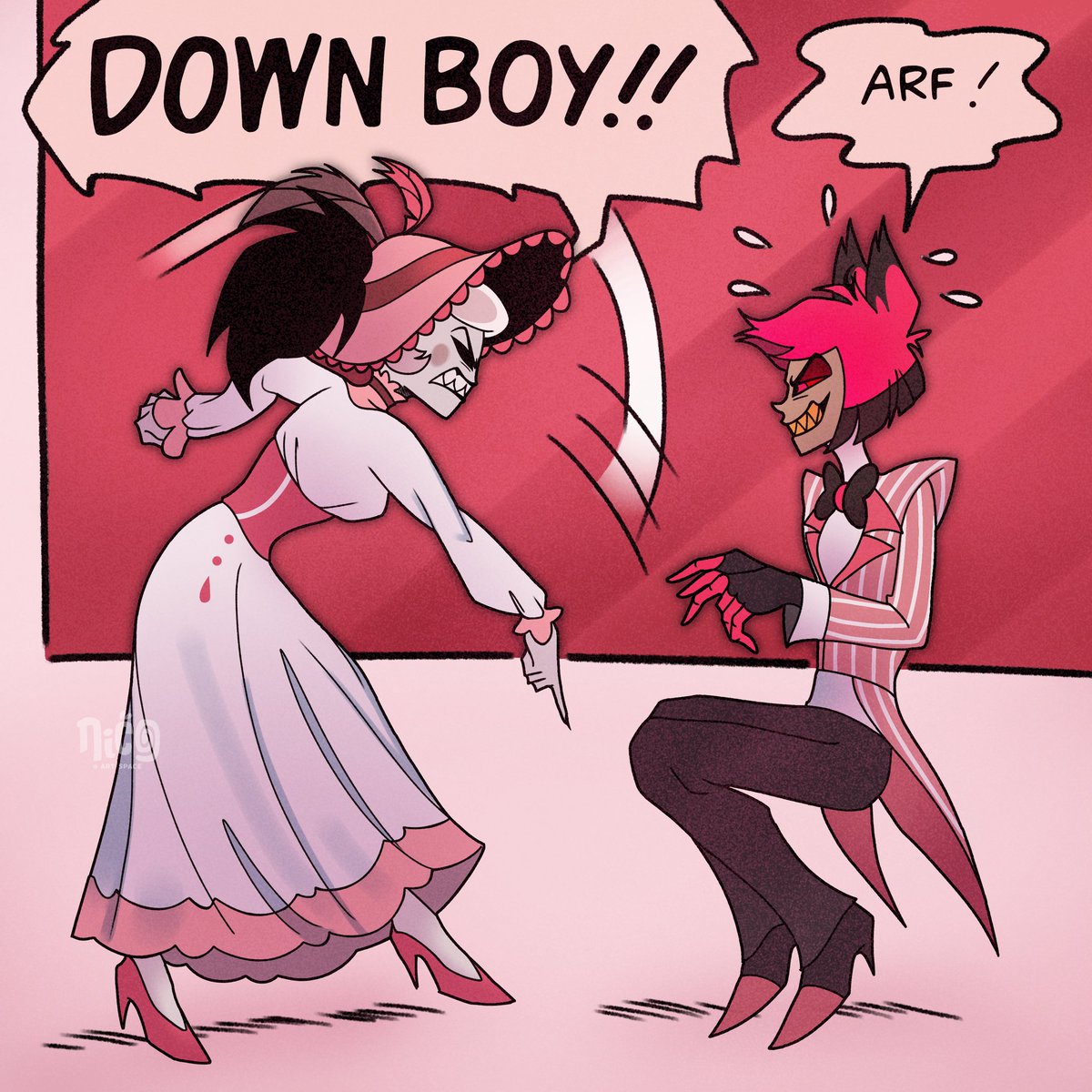 nicoartspace's tweet image. ep4 s2 #HazbinHotel #radiorose