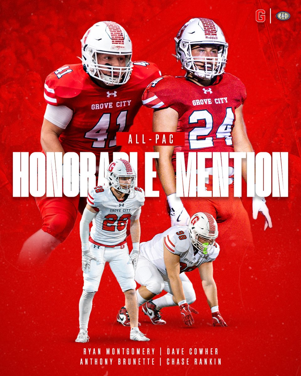 Your 2025 All-<a href="/PAC_Athletics/">Presidents’ Athletic Conference</a> Honorable Mention <a href="/GCC_FB/">Grove City Football</a> athletes! 👏

#WolverinesTogether