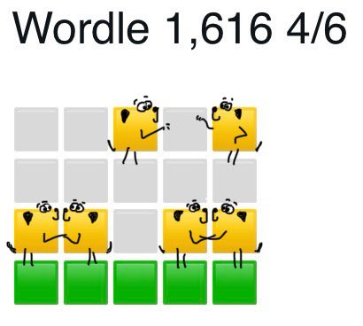 Me #Wordle picfur is for werld Herro day. #BTPosse wees got to say Herro to evwee fur and folk we meets today! Is yoo up to de challenge posse pals? #BTWordleClub