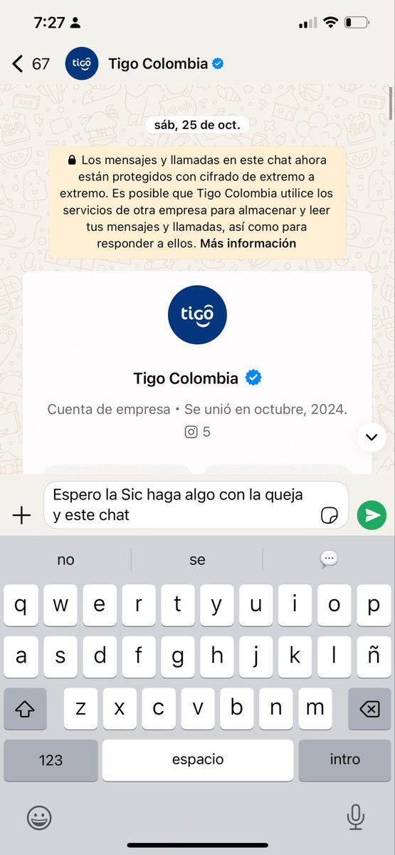 Diegofmolano's tweet photo. @sicsuper @TalCualOficial Desde el 25 de octubre inicie un proceso para terminar un contrato con @Tigo_Colombia. El peor servicio y la peor atención al cliente. Imposible cancelar: es un secuestro al consumidor. https://t.co/Z7QaNLfsRD
