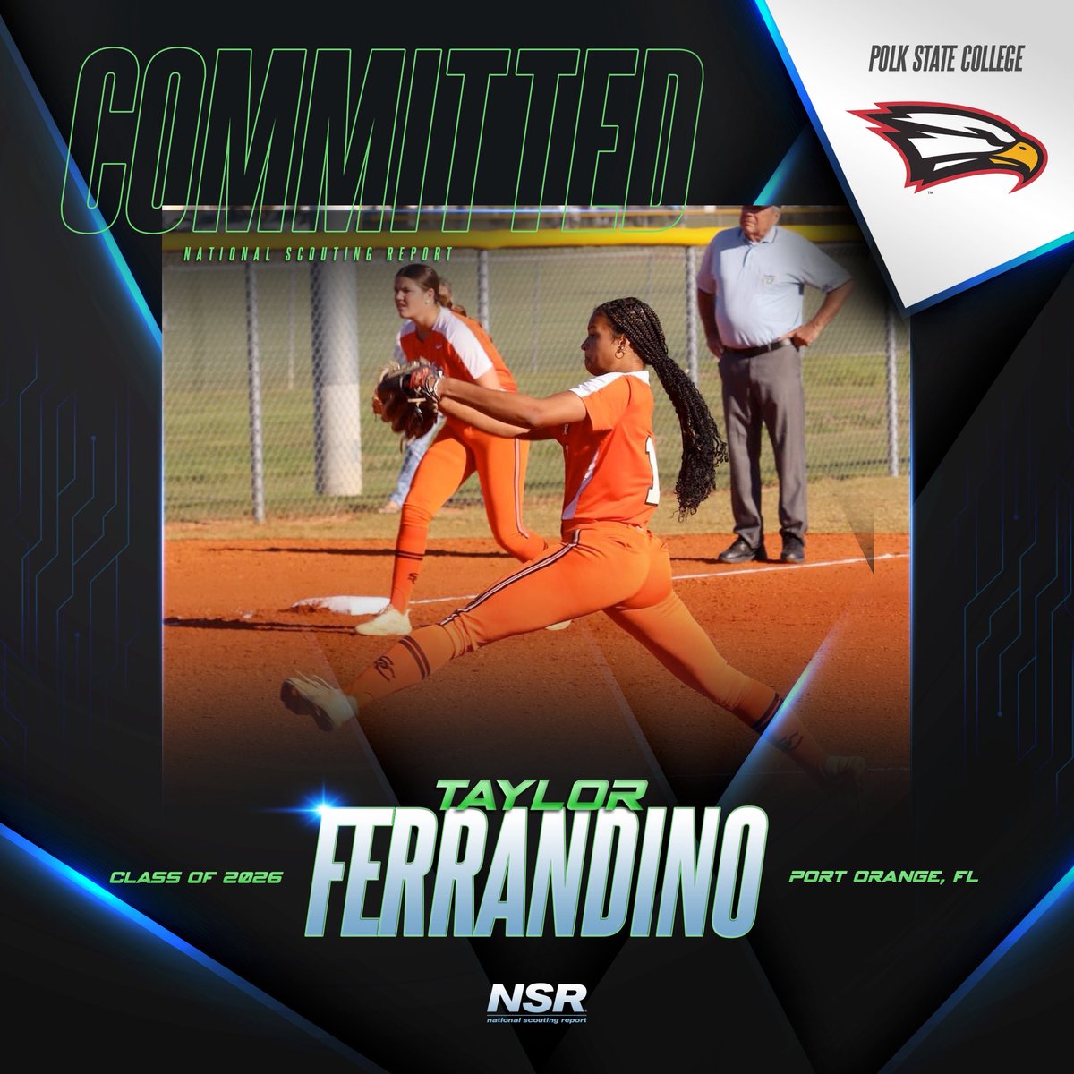 nsrnow's tweet image. 🚨#CommitmentAlert🚨
Congrats to #NSRsoftball 2026 grad Taylor Ferrandino for committing to Polk State College!💪🥎
 
👤 Coach Rachel Brown 
#NSRcommit
#NSRTaylorFerrandino

#NSRcommit #collegerecruiting #success #teamwork #nsrathlete #sports #goals 
#motivation #collegeathlete…